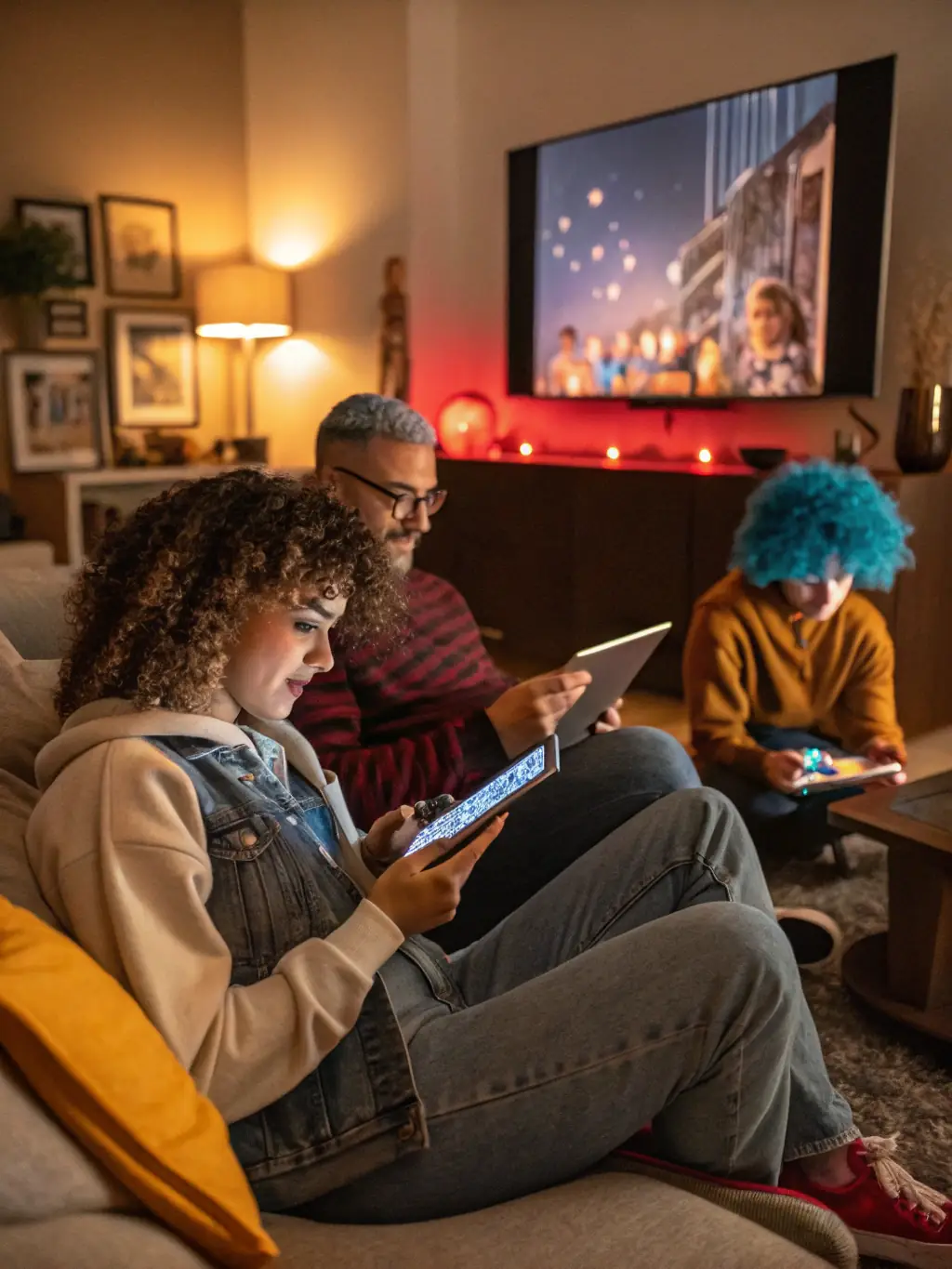 Illustration of multiple mobile devices installing and actively using the promoted app, showcasing user engagement.